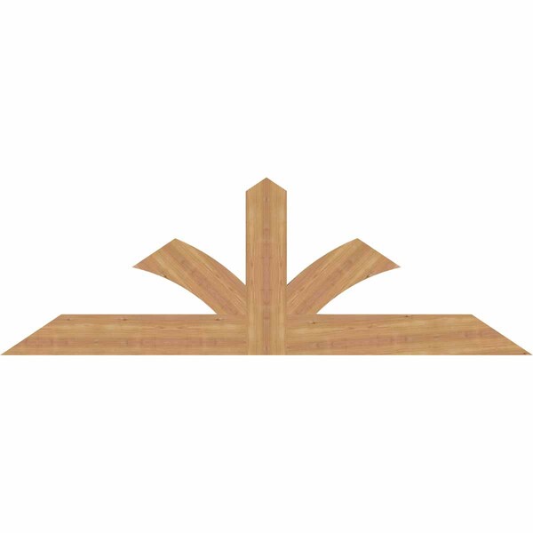 Ekena Millwork Richland Smooth Timber Gable Bracket, Western Red Cedar, 72"W x 24"H x 1 1/2"D x 5 1/2"F, 8/12 Pitch GBW072X24X0206RIC00SWR - main